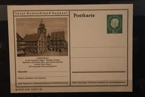 Alsfeld, Bildpostkarte; P 42; 1960, Lernt Deutschland kennen !, ungebraucht