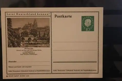 Wetzlar, Bildpostkarte; P 42; 1960, Lernt Deutschland kennen !, ungebraucht