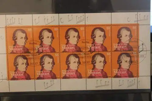 Deutschland 2005; Zehnerbogen: Mozart; MiNr. 2512; ESST