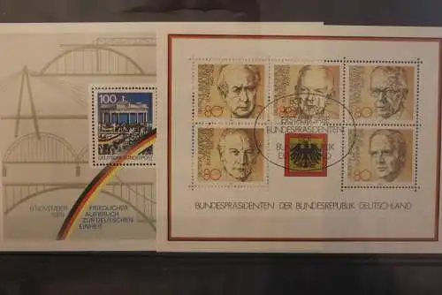 Deutschland 1982; Block 18: Bundespräsidenten; ESST; Block 16; 2 x Block 5 ESST