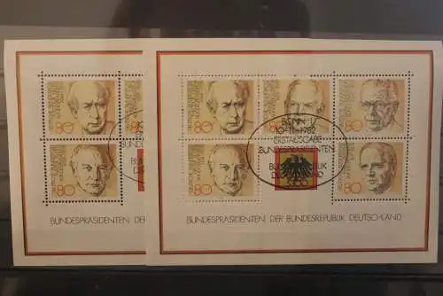 Deutschland 1982; Block 18: Bundespräsidenten; ESST