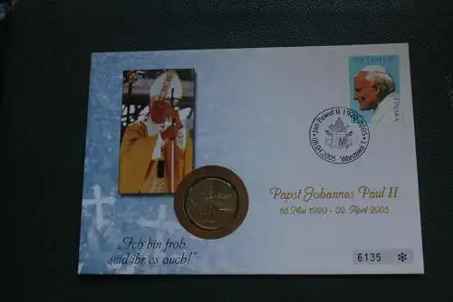 Papst Johannes Paul II.; Warschau 2005; Numisbrief