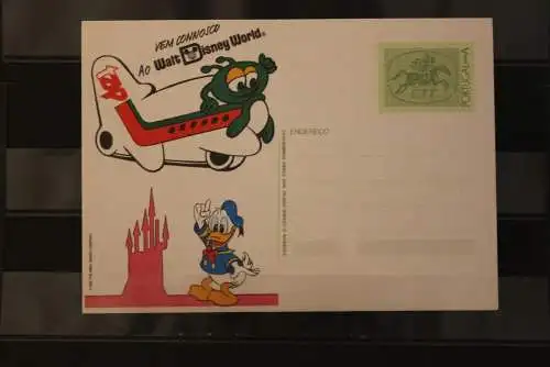 Portugal, Ganzsache Walt Disney Micky Mouse 1986, ungebraucht