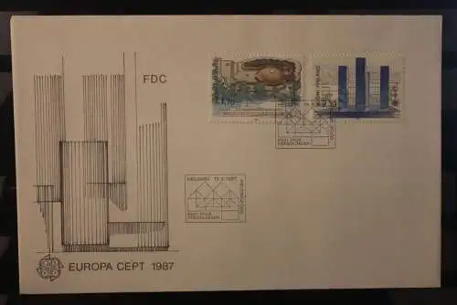 Finnland 1987; Europa CEPT, MiNr. 1021-22, FDC