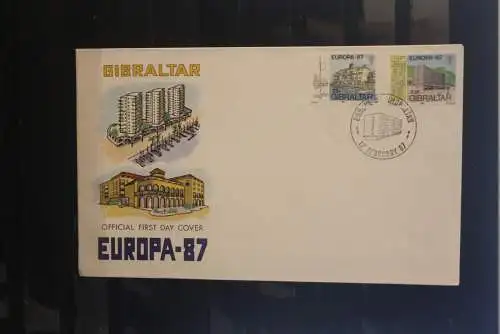 Gibraltar 1987; Europa CEPT, MiNr. 519-20, FDC