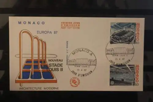 Monaco 1987; Europa CEPT; MiNr. 1794-95,  FDC