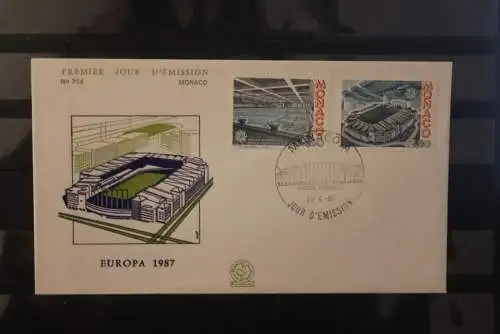 Monaco 1987; Europa CEPT; MiNr. 1794-95,  FDC