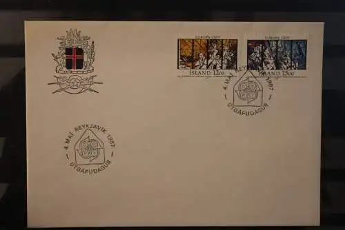 Island 1987; Europa CEPT; MiNr. 665-666, FDC