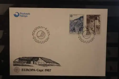 Dänemark-Färöer 1987, Europa CEPT, MiNr. 149-50, FDC