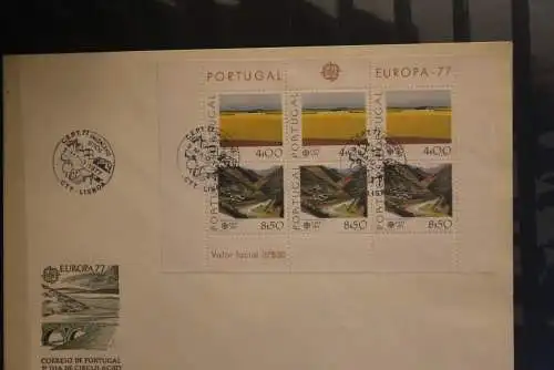 Portugal 1977, Europa CEPT, MiNr. Block 20; FDC