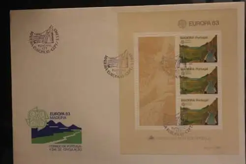 Portugal Madeira 1983, Europa CEPT, MiNr.  Block 4 FDC