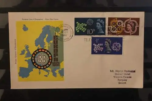 Großbritannien 1961, Europa CEPT, MiNr. 346-48  FDC