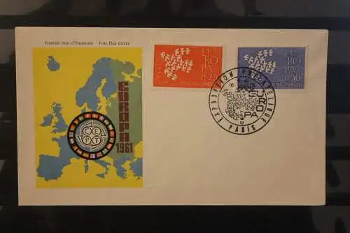 Frankreich 1961, Europa CEPT, MiNr. 1343-44  FDC