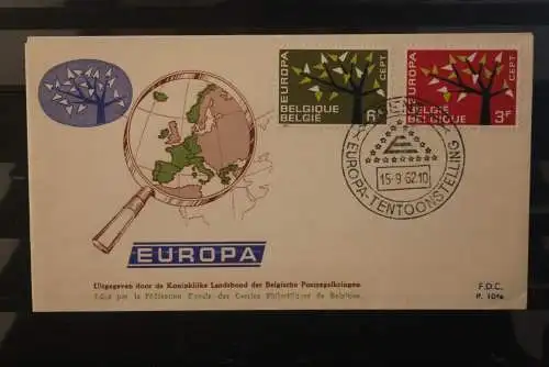 Belgien 1962, Europa CEPT, MiNr. 1262-63  FDC