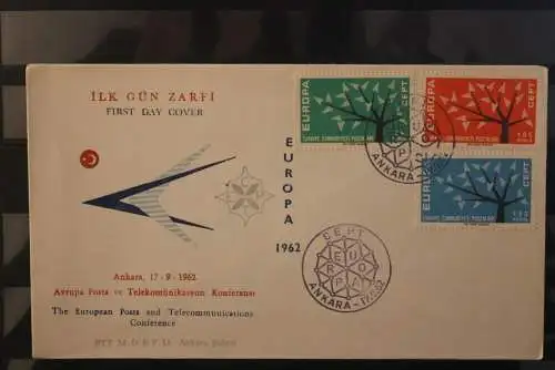 Türkei 1962, Europa CEPT, MiNr. 1843-45  FDC