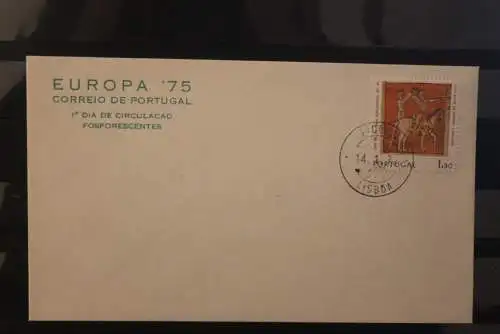 Portugal 1975, Europa-CEPT ; MiNr. 1281y; mit Phosphorstreifen auf FDC; äußerst rar auf FDC