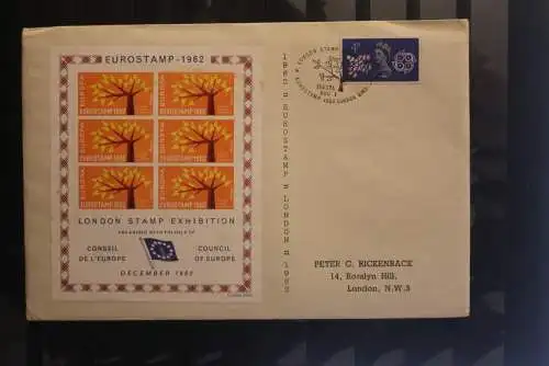 Großbritannien EUROSTAMP 1962 - VIGNETTE auf Brief