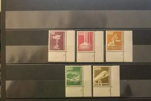 Deutschland 1975-82; Freimarken Industrie und Technik; kompletter Satz; mit ER und FN; MNH