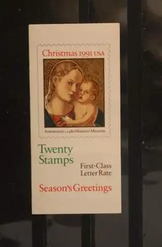 U.S.A. 1991;  Christmas 1991; MH 0-150; MNH