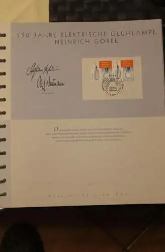 Deutschland 2004, 150 Jahre Elektrische Glühbirne - Heinrich Göbel, MiNr. 2395; lesen