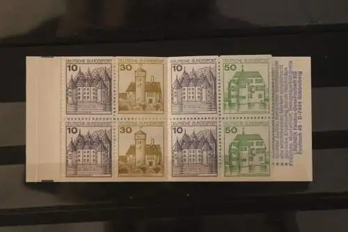 Deutschland; MH 22n mZ; MNH; PF Eger Giebel, Feld 1;verschobener Deckeldruck