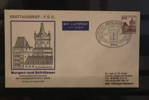 Deutschland 1979; GS ; FDC Burgen und Schlösser 210 Pf.