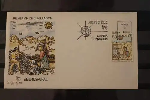 UPAEP - America Spanien 1989; FDC