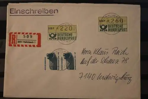 Deutschland 1991; Ebf., Bedarfsbrief; ATM 1