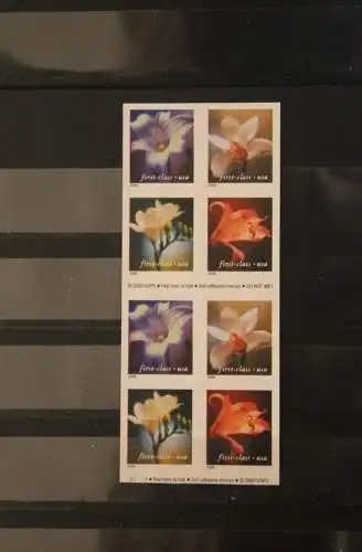 U.S.A. 2001; Aus Markenheft  4 Flowers;  MiNr.244; MNH; Frankaturmarken