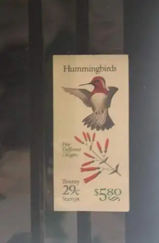 U.S.A. 1982; Markenheft Hummingbirds; Kolibris; MH153; MNH