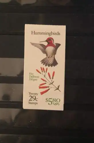 U.S.A. 1992; Hummingbirds, Kolibris; MH 153