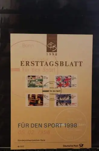 Deutschland 1998; ETB 4/1998, Für den Sport 1998