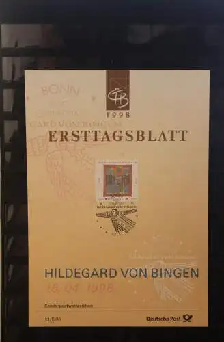 Deutschland 1998; ETB 11/1998, Hildegard von Bingen