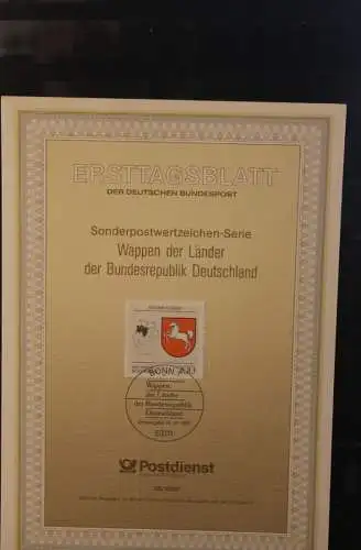 Deutschland 1993; ETB 28/1993, Wappen der Länder: Niedersachsen