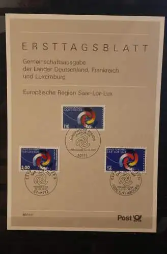 Deutschland 1997; ETB, Gemeinschaftsausgabe D - Frankreich-Luxemburg:SAAR-LOR-LUX