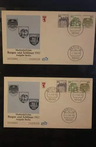 Berlin 1982; ZD aus H-Blatt 21; W 79-W 82; FDC