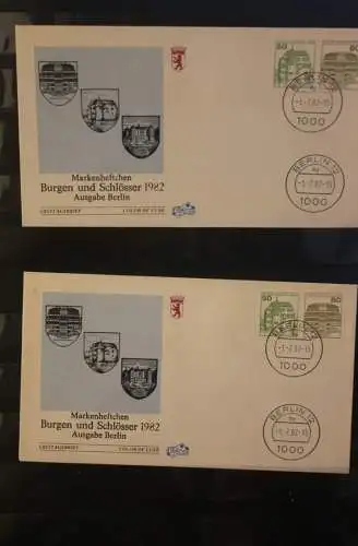 Berlin 1982; ZD aus H-Blatt 21; W 79-W 82; FDC