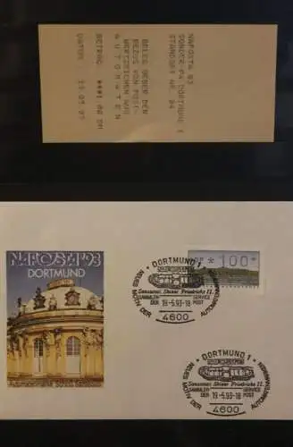 Deutschland 1993, ATM 2; NAPOSTA Dortmund; mit Quittung