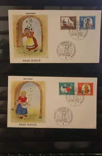 Berlin 1967; Wohlfahrt: Frau Holle, 2 FDC; MiNr. 310-313