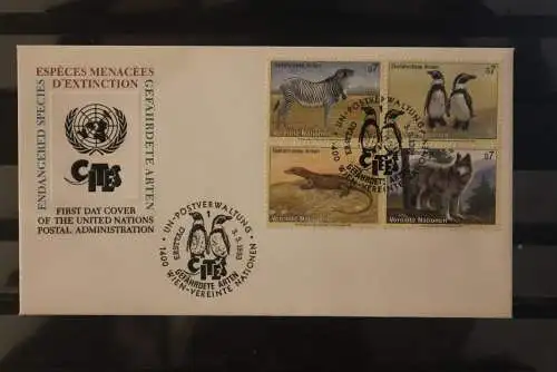 UN Wien 1993, Wildtiere, Tiere, FDC