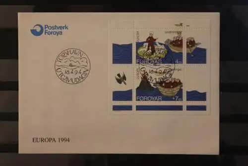 Färöer 1994, EUROPA CEPT, FDC, MiNr. Block 7