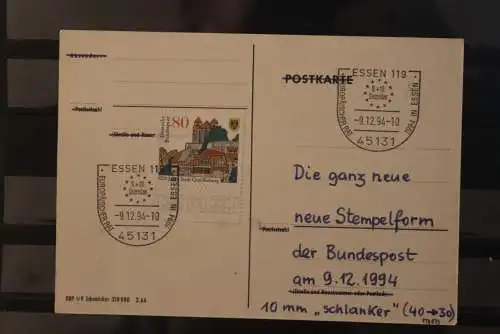 Deutschland 1994, Neue Stempelform der Bundespost