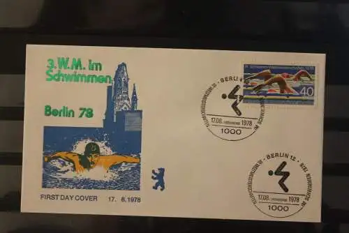 Berlin 1978; Schwimm-WM Berlin, FDC; MiNr. 571