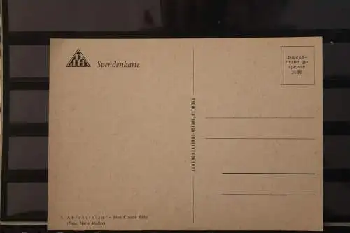 Deutschland 1968; Spendenkarte des DJH; Abfahrtslauf