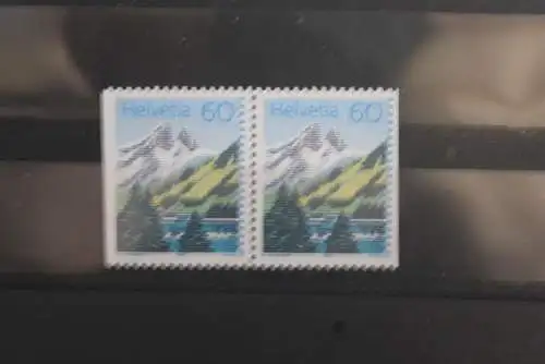 Schweiz, Dauermarke 60 Rp., 1993, Bergseen, Paar,  MNH