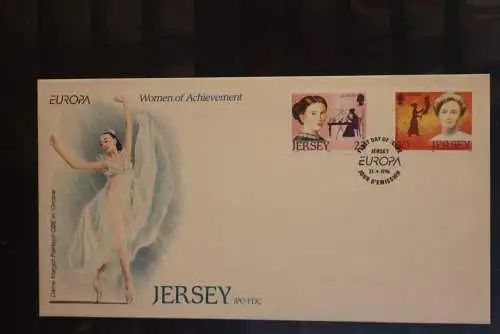 Großbritannien - Jersey EUROPA CEPT 1996, FDC, MiNr. 735-36