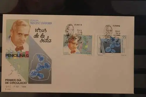 1994  Andorra, Spanisch; EUROPA - CEPT; FDC, MiNr. 237-38