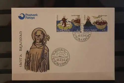 1994  Dänemark - Färöer; EUROPA - CEPT; FDC, MiNr. 260-61