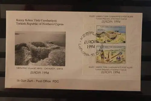 1994  Zypern, Türkisch besetzt; EUROPA - CEPT; FDC, MiNr. 17-18