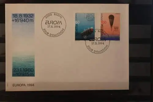 Schweiz 1994  EUROPA - CEPT; FDC, MiNr. 1525-26